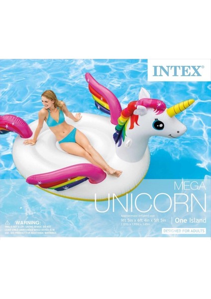 Mega Island Şişme Unicorn At Deniz Yatağı 287X193X165 cm modelleri