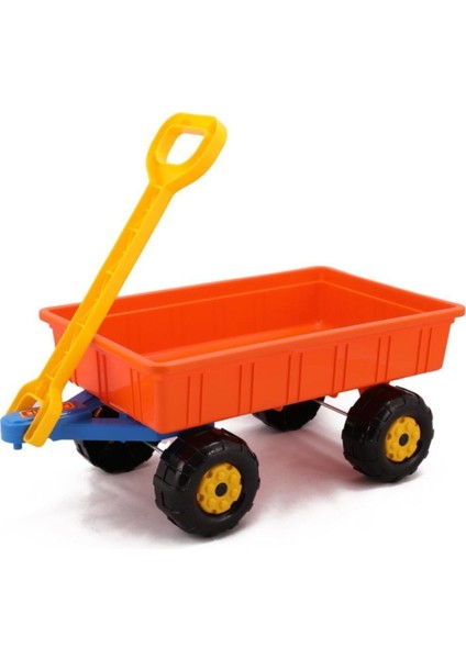 Turuncu bahçe el arabası, hafif ve dayanıklı taşıma aracı, 2+ yaş uygun
