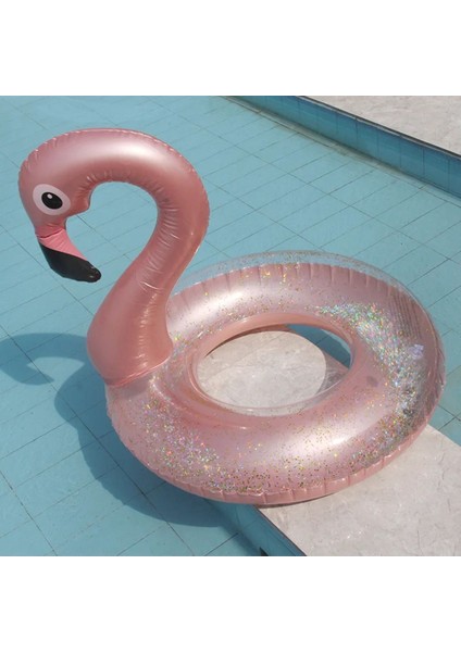 Renkli Flamingo Çocuk Simidi, Pembe, 2+ Yaş, Eğlenceli Deniz ve Havuz Oyuncağı