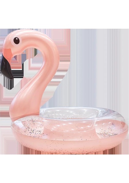 Renkli Flamingo Çocuk Simidi, Pembe, 2+ Yaş, Eğlenceli Deniz ve Havuz Oyuncağı