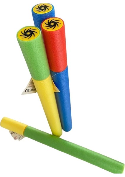 Mavi 25x3 cm Makarnalı Süngerli Su Pompası, Havuz ve Deniz Oyuncağı, 3+ Yaş