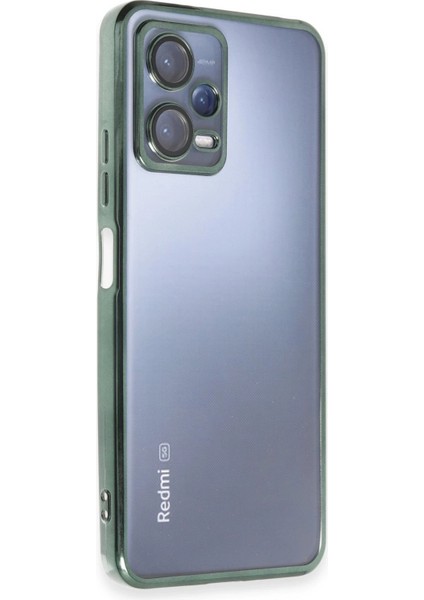 Xiaomi Redmi Note 12 5g Kılıf Razer Lensli Silikon - Yeşil Inslm