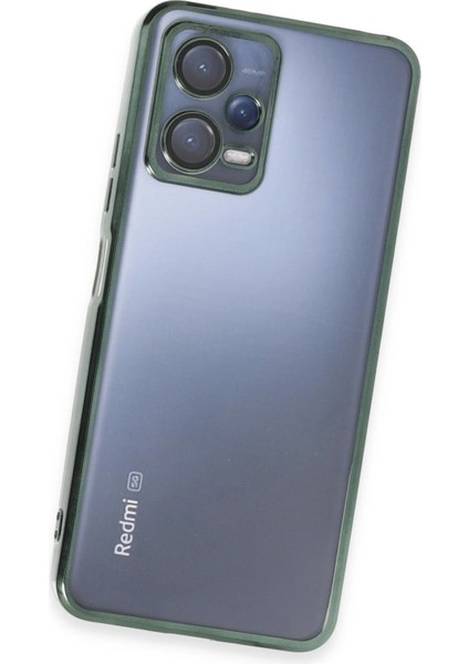 Xiaomi Redmi Note 12 5g Kılıf Razer Lensli Silikon - Yeşil Inslm