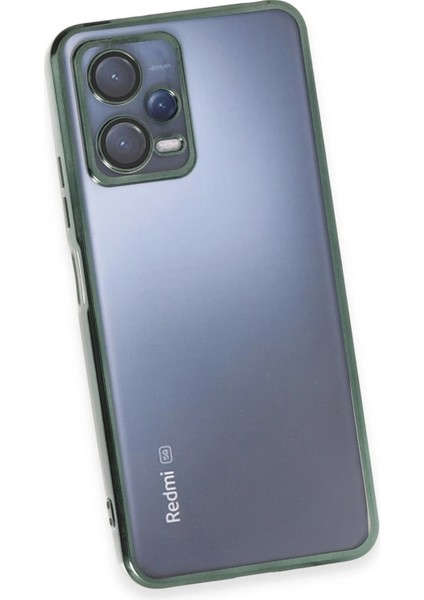 Xiaomi Redmi Note 12 5g Kılıf Razer Lensli Silikon - Yeşil Inslm