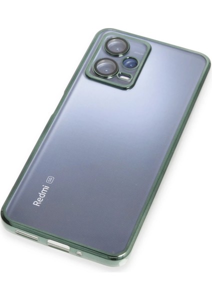 Xiaomi Redmi Note 12 5g Kılıf Razer Lensli Silikon - Yeşil Inslm