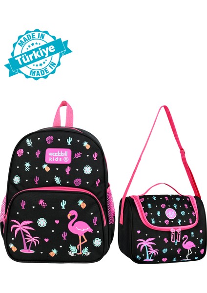 Waddell Flamingo Kombin Anaokulu Sırt Çantası ve Termal Beslenme Çantası