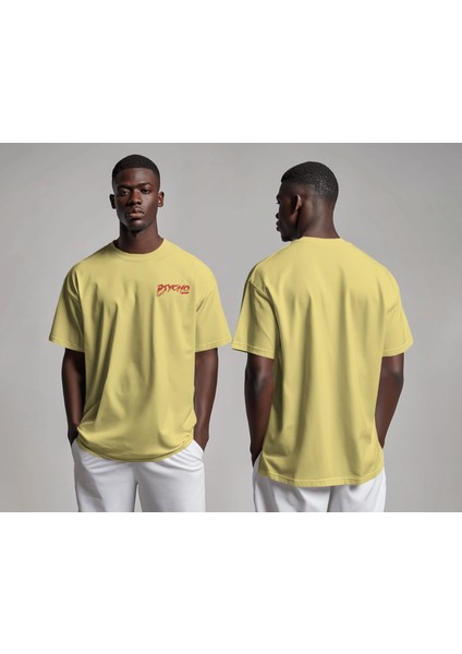 Psycho - Oversize Tişört | Unisex Tişört | Rahat Kesim | Etoile Studio fiyatları