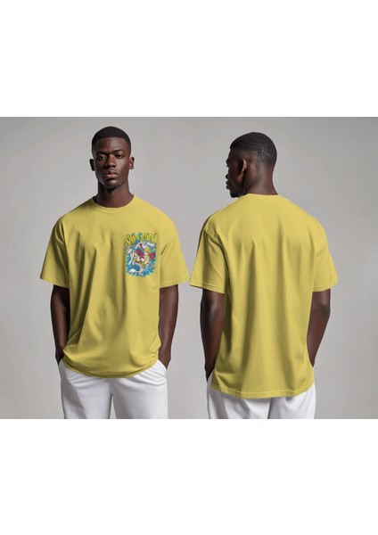 Shark Talk - Oversize Tişört | Unisex Tişört | Rahat Kesim | Etoile Studio