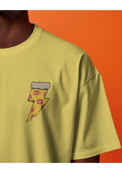 Pitza - Oversize Tişört | Unisex Tişört | Rahat Kesim | Etoile Studio