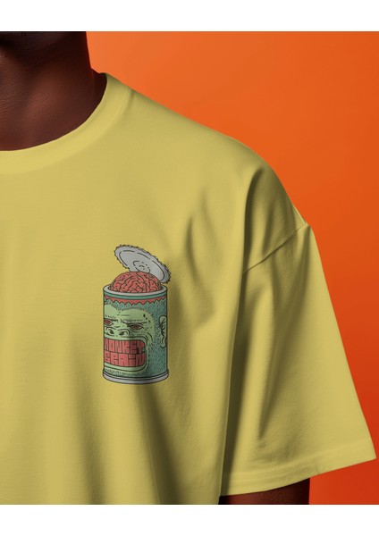 Monket Brain - Oversize Tişört | Unisex Tişört | Rahat Kesim | Etoile Studio