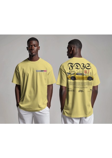 Rx 7 - Oversize Tişört | Unisex Tişört | Rahat Kesim | Etoile Studio fiyatları