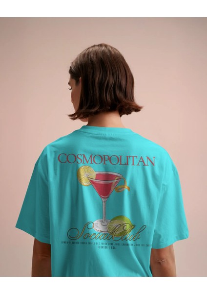 Cosmopolitan - Oversize Tişört | Unisex Tişört | Rahat Kesim Etiole Studio fiyatları