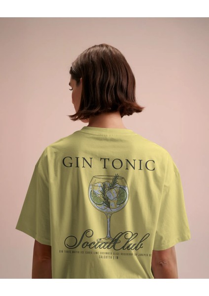 Gin - Oversize Tişört | Unisex Tişört | Rahat Kesim Etiole Studio fiyatları