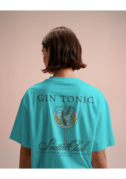 Gin - Oversize Tişört | Unisex Tişört | Rahat Kesim Etiole Studio