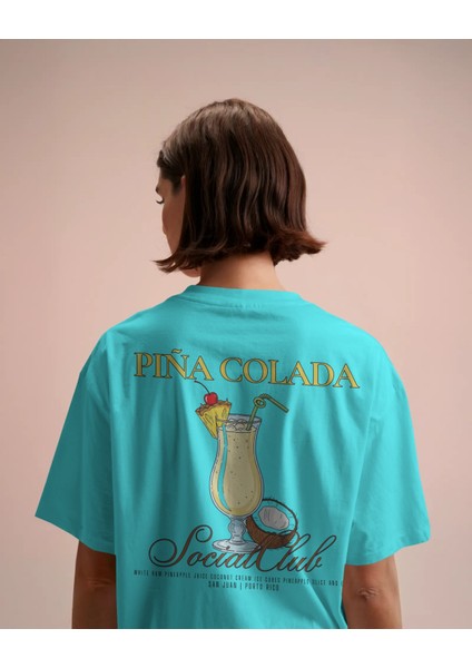 Pina Colada - Oversize Tişört | Unisex Tişört | Rahat Kesim Etiole Studio