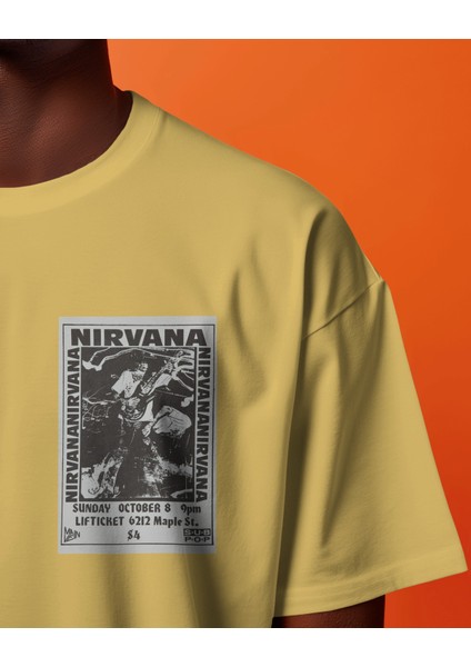 Nirvana - Oversize Tişört | Unisex Tişört | Rahat Kesim | Etoile Studio