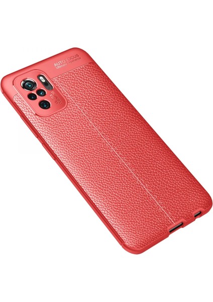 Xiaomi Redmi Note 10 Kılıf Auto Focus Kapak - Kırmızı Inslm
