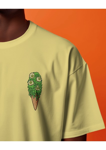 Ice Eyes - Oversize Tişört | Unisex Tişört | Rahat Kesim | Etoile Studio