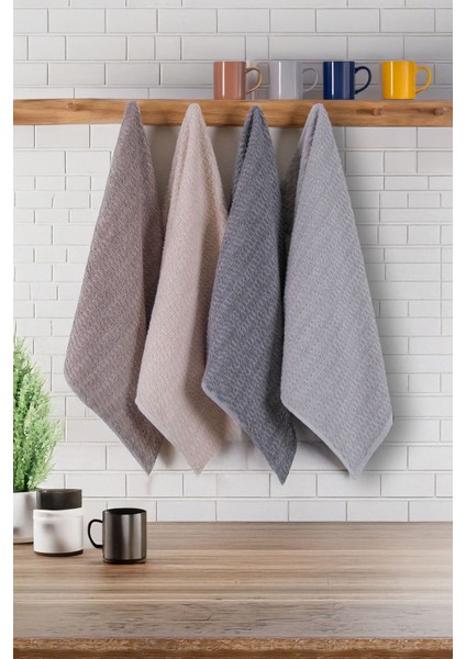 Yumuşak 4'lü El Havlusu Seti 40x60 cm, Pamuklu, Beyaz modelleri