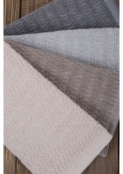 Yumuşak 4'lü El Havlusu Seti 40x60 cm, Pamuklu, Beyaz indirimleri