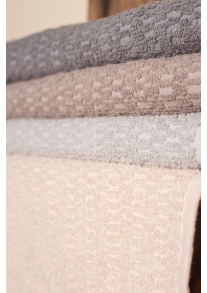 Yumuşak 4'lü El Havlusu Seti 40x60 cm, Pamuklu, Beyaz