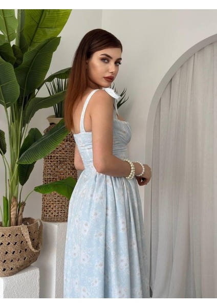 Khalesı Omuz Bağlamalı Elbise