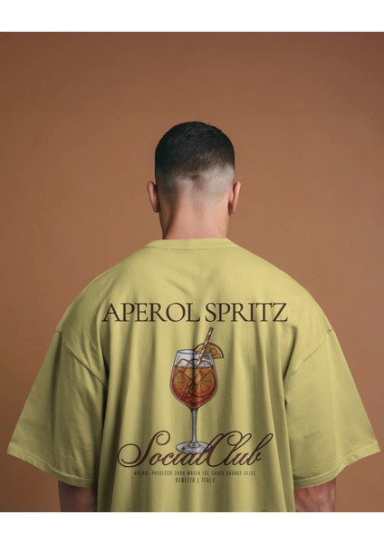 Aperol Spritz - Oversize Tişört | Unisex Tişört | Rahat Kesim Etiole Studio