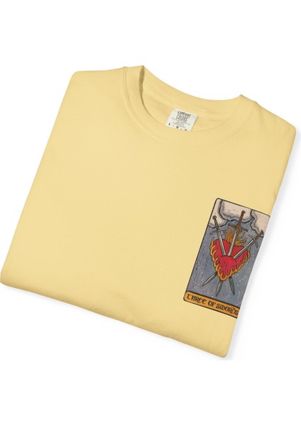 Three Of Swords - Oversize Tişört | Unisex Tişört | Rahat Kesim | Etoile Studio