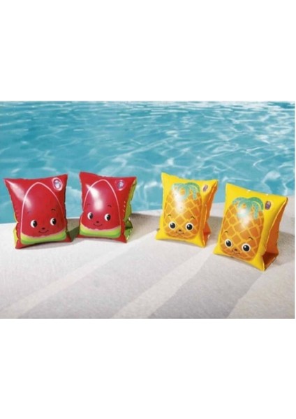 Çocuklar İçin Renkli Meyve Desenli Deniz Kolluğu 5-12 Yaş