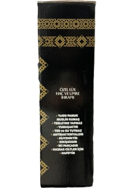 Lux Hac ve Umre Müslin İhram Takımı, Pamuklu, 2 Parça, 110x220 cm Beyaz fiyatları