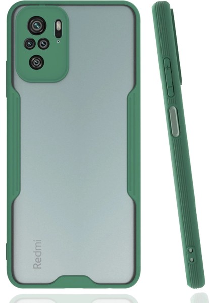 Xiaomi Redmi Note 10 Kılıf Platin Silikon - Yeşil Inslm