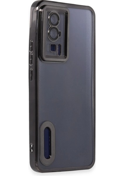 Xiaomi Poco F5 Pro Kılıf Slot Silikon - Siyah Inslm