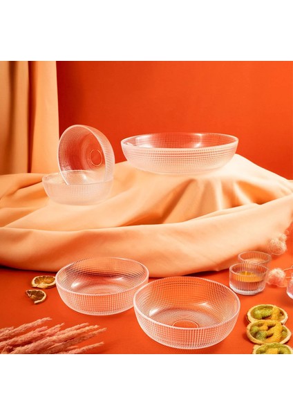 Loren 5'li Çerez Sunum Seti Natürel indirimleri