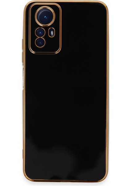 Xiaomi Redmi Note 12S Kılıf Volet Silikon - Siyah Inslm