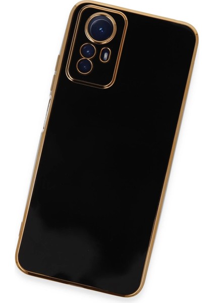 Xiaomi Redmi Note 12S Kılıf Volet Silikon - Siyah Inslm