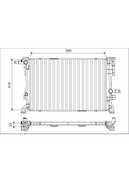 Motor Su Radyatoru Mercedes W176 W246 C117 X117 X156 Dpmah