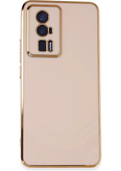 Xiaomi Poco F5 Pro Kılıf Volet Silikon - Pembe Inslm