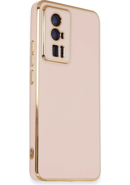 Xiaomi Poco F5 Pro Kılıf Volet Silikon - Pembe Inslm