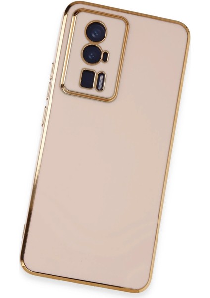 Xiaomi Poco F5 Pro Kılıf Volet Silikon - Pembe Inslm