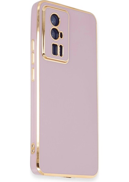 Xiaomi Poco F5 Pro Kılıf Volet Silikon - Mor Inslm