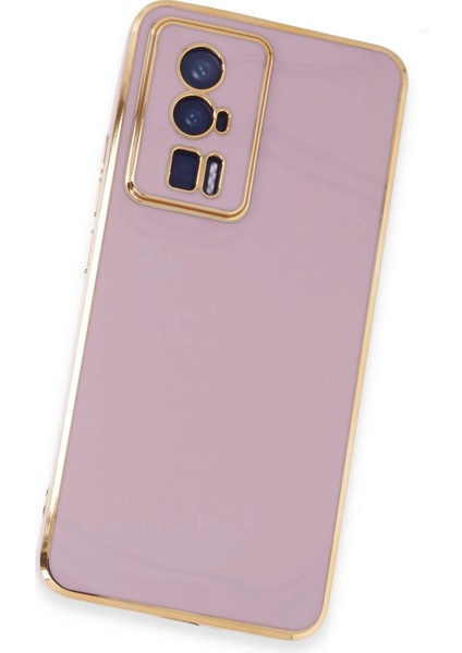 Xiaomi Poco F5 Pro Kılıf Volet Silikon - Mor Inslm
