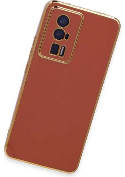 Xiaomi Poco F5 Pro Kılıf Volet Silikon - Kırmızı Inslm