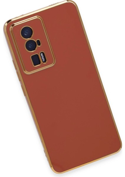 Xiaomi Poco F5 Pro Kılıf Volet Silikon - Kırmızı Inslm