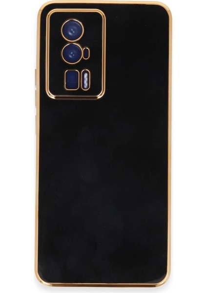 Xiaomi Poco F5 Pro Kılıf Volet Silikon - Siyah Inslm