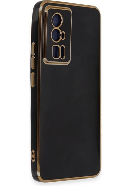 Xiaomi Poco F5 Pro Kılıf Volet Silikon - Siyah Inslm