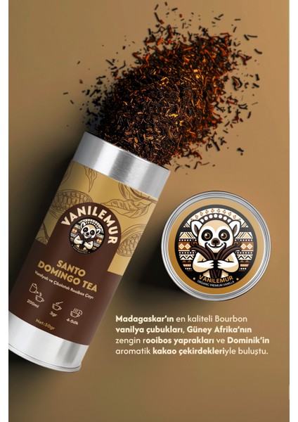 Rooibos Vanilyalı Çikolatalı Çay – Santo Domıngo | Gerçek Madagaskar Vanilyasıyla fiyatları
