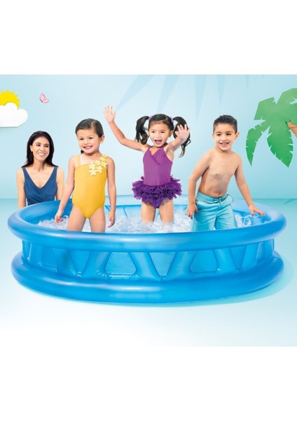 Şişme Kolezyum Havuz - 188 x 46 cm Aile Şişme Havuzu Bahçe Havuzu Havuz Patlamaz