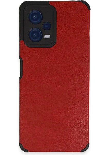 Xiaomi Redmi Note 12 5g Kılıf Loop Deri Silikon - Kırmızı Inslm