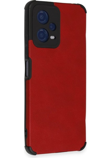 Xiaomi Redmi Note 12 5g Kılıf Loop Deri Silikon - Kırmızı Inslm