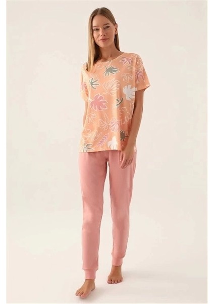 Kadın Kısa Kol Pijama Takımı